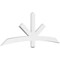 Ekena Millwork Alberta Architectural Grade PVC Gable Bracket, 72"W x 27"H x 2"D x 4"F, 9/12 Pitch GBP072X27X0204ALB00 - alternate 1